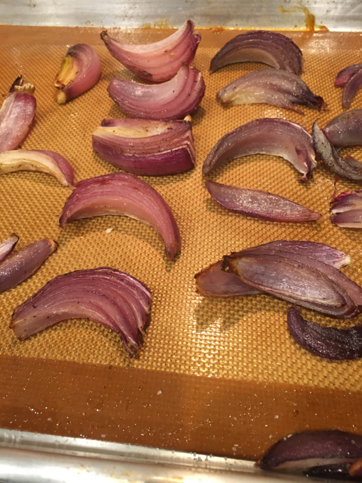 Oven Roasted Red Onions