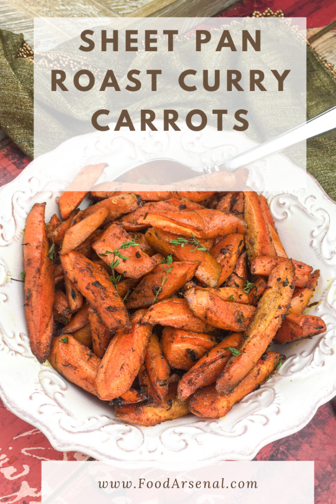 Sheet Pan Roasted Curried Carrots