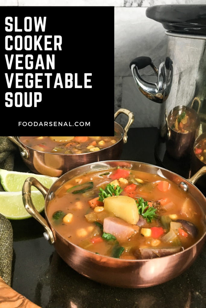 Slow Cooker Vegan Vegetable Soup