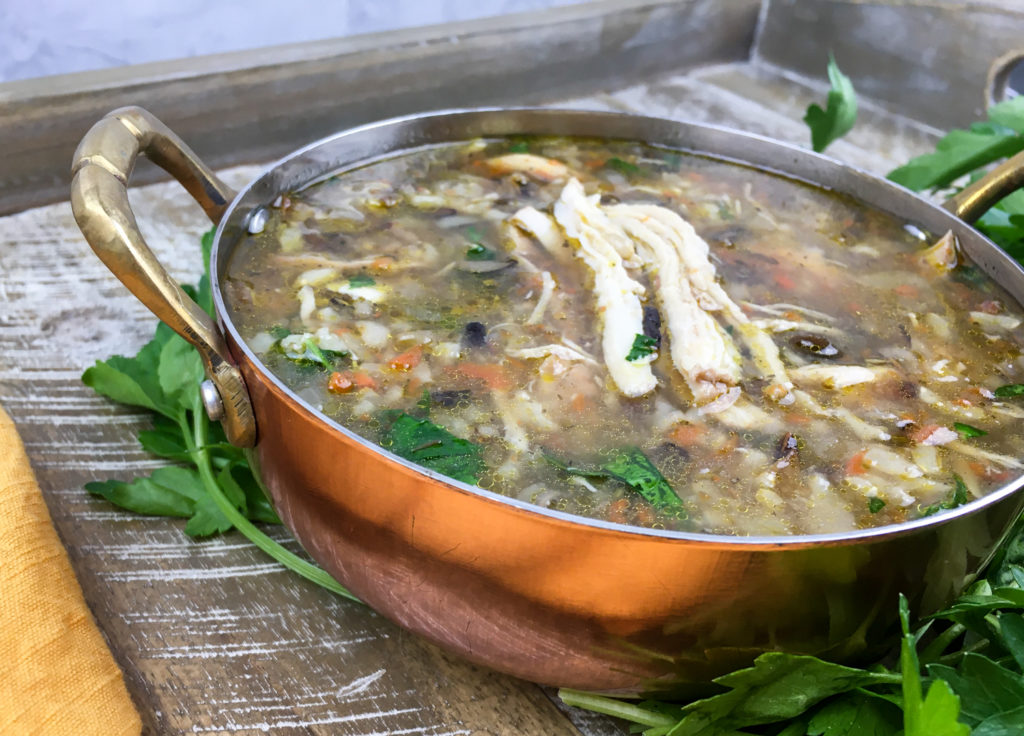 Instant Pot Chicken and Wild Rice Soup