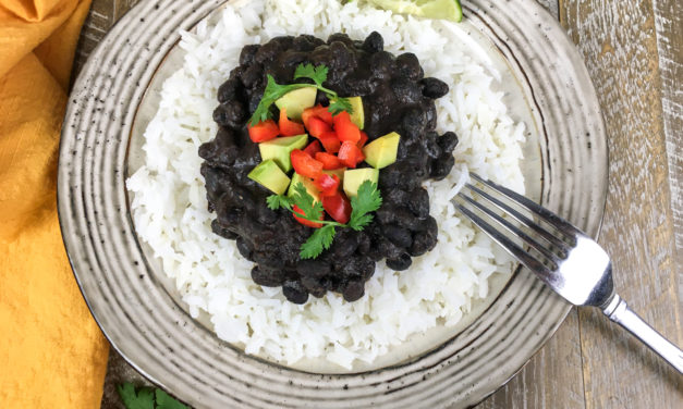 Instant Pot Cuban-Style Black Beans and Rice