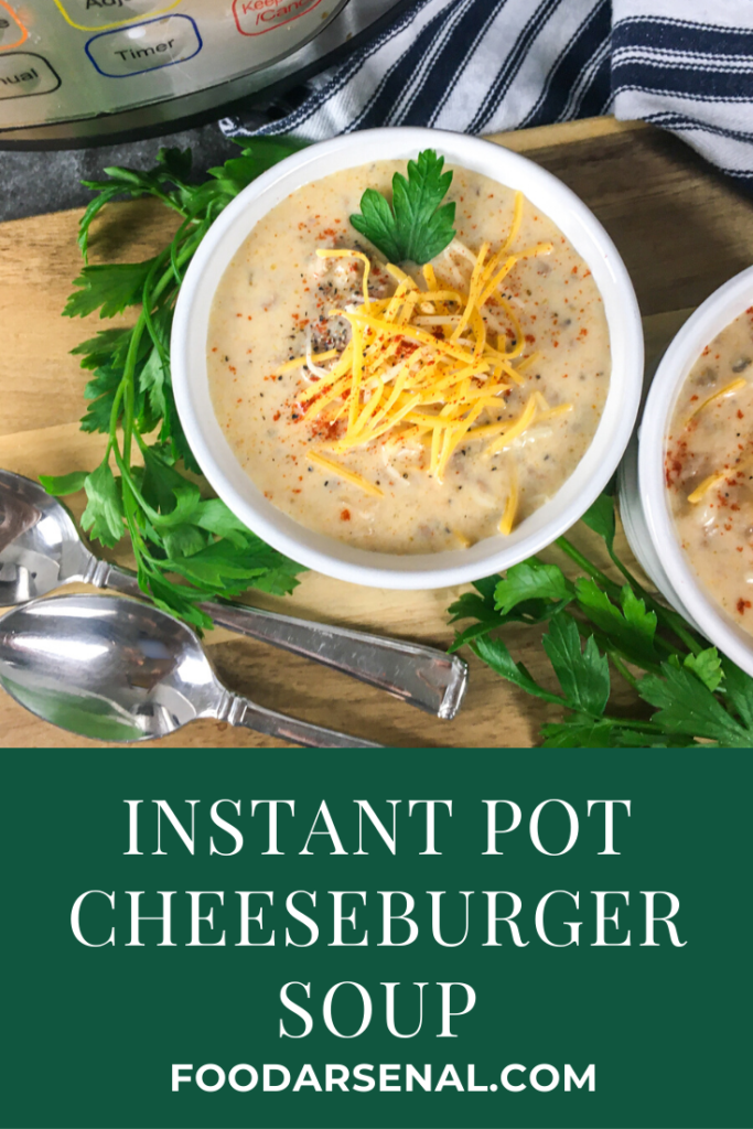 Instant Pot Cheeseburger Soup